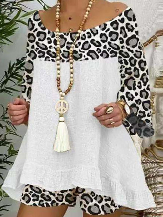 Airrys™ Women's Leopard Stitching Cotton Suit