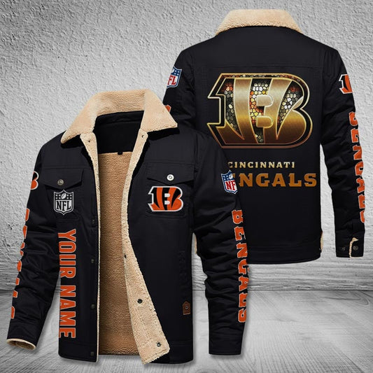 Cincinnati Bengals Style Leather Jacket 2
