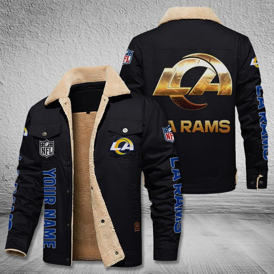 Los Angeles Rams Style Leather Jacket 2