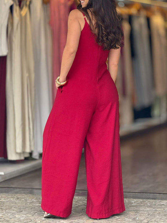 Casual Wide-leg Jumpsuit