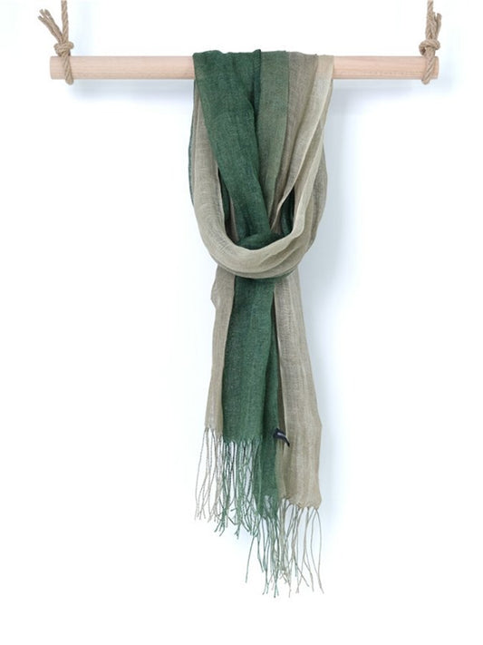 Airrys™ Women's Gradient Fringed Linen Scarf