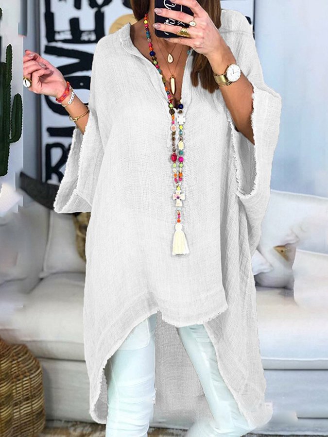 Airrys™ Women's Casual Solid V-neck Shirt