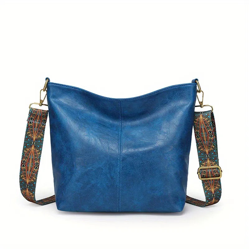 Large-capacity Retro Broadband Shoulder Messenger Bag