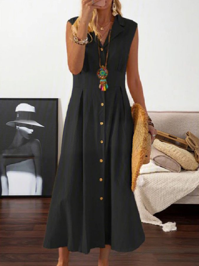 Airrys™ Vintage Cotton And Linen Dress