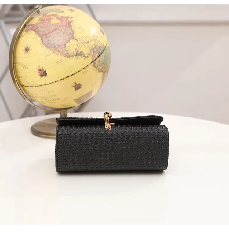 Women's Plaid Tassel Large Capacity Fashion Messenger Bag
