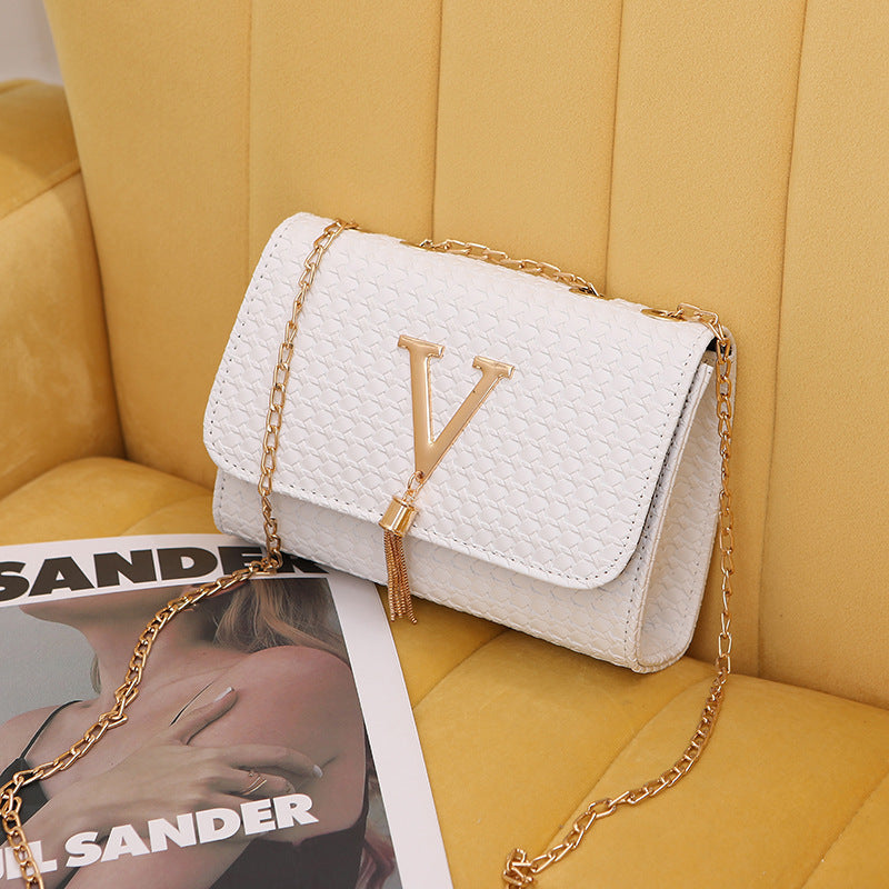 Women's Plaid Tassel Large Capacity Fashion Messenger Bag