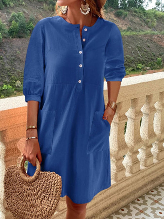 Casual Long Sleeve Loose Dress