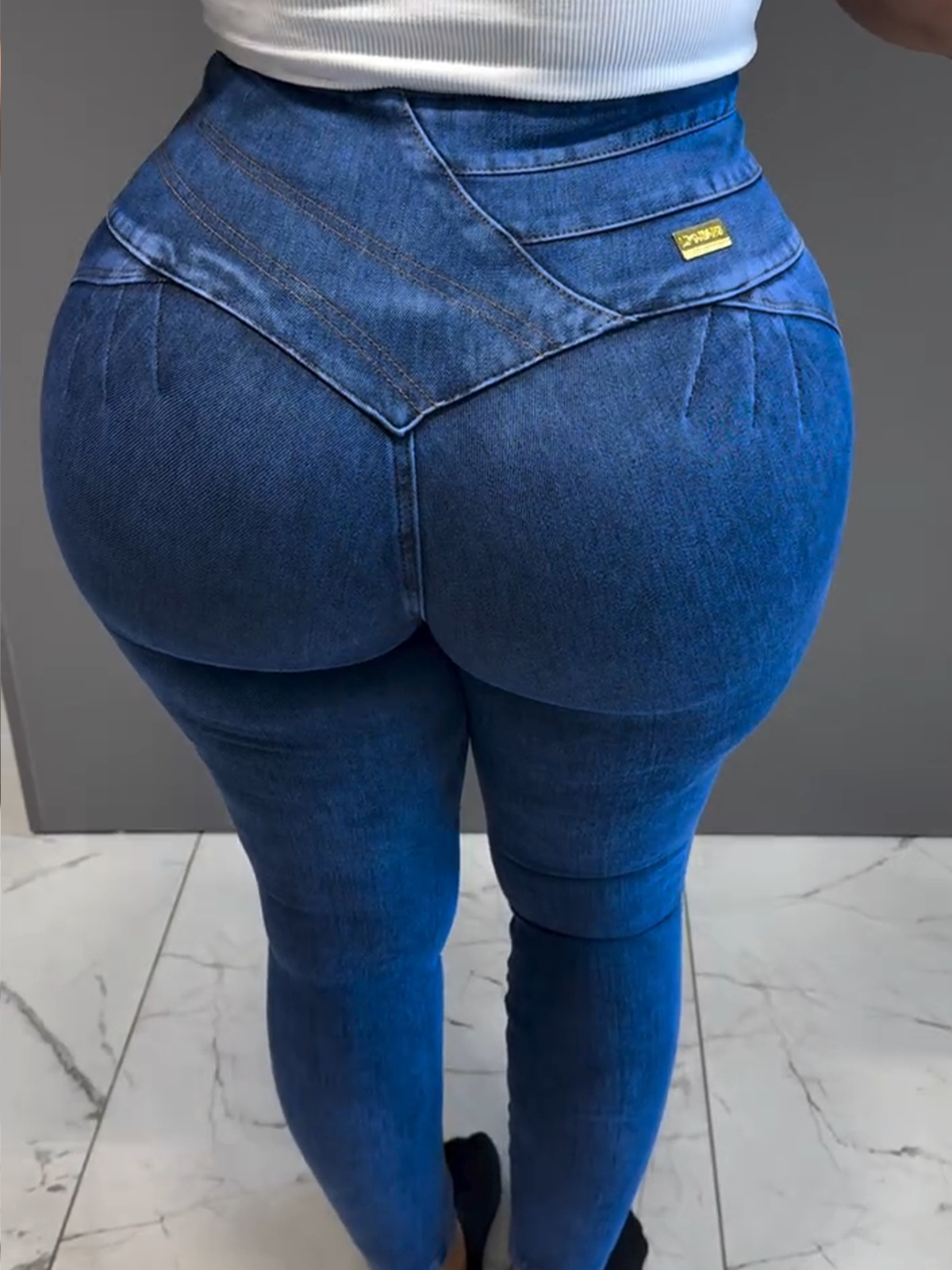 High-Waisted Skinny Jeans