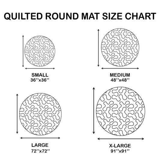 Trick Retriever Quilted Round Mat NCU0TH3249