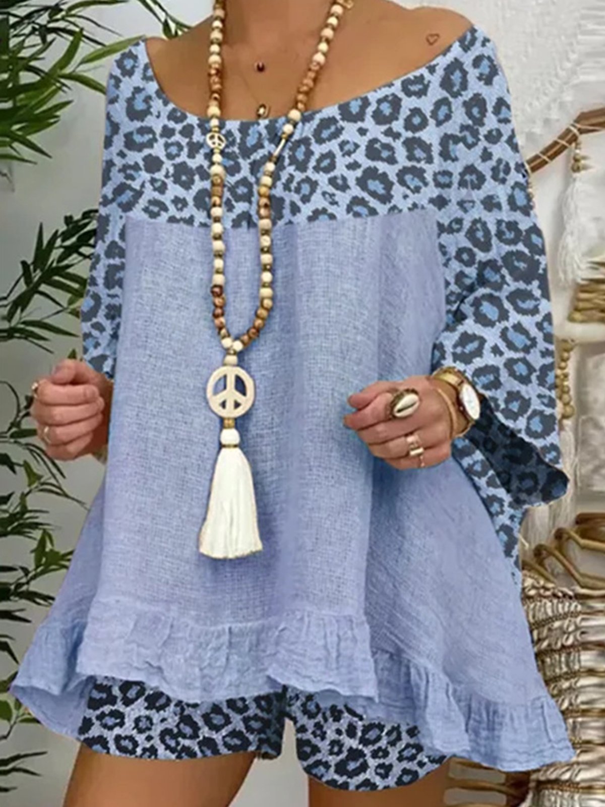 Airrys™ Women's Leopard Stitching Cotton Suit