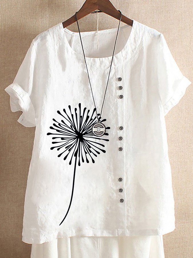 Airrys™ Fashion Print Short Sleeve Top