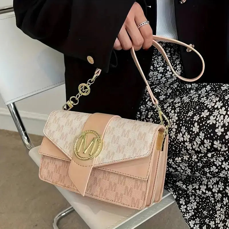 Stylish Shoulder Bag For Women, Simple PU Leather Flap Crossbody Bag, Fashionable Purse & Handbags -FREE USA SHIPPING