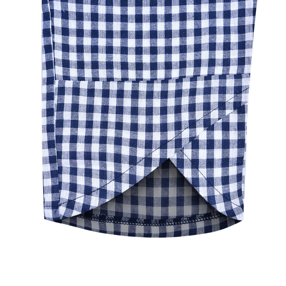 Classic black and white grid texture casual pants radish pants