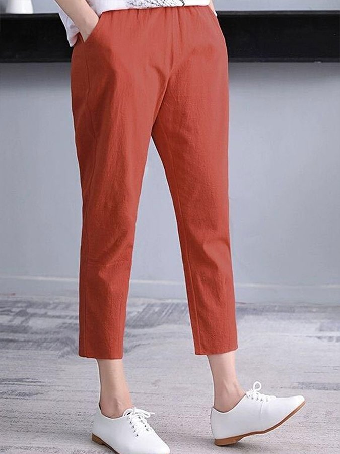 Airrys™ Women's Solid Color Cotton Linen Comfortable Casual Pants