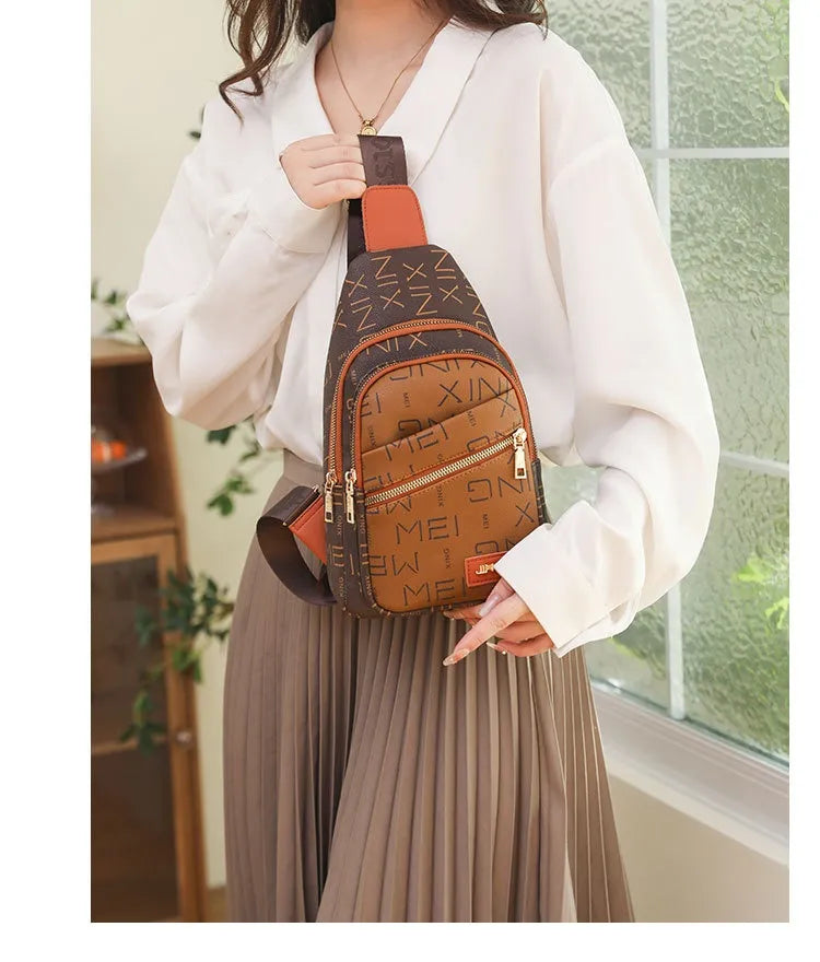 Women's Chest Bag Fashion Letters New Printed Crossbody Bag