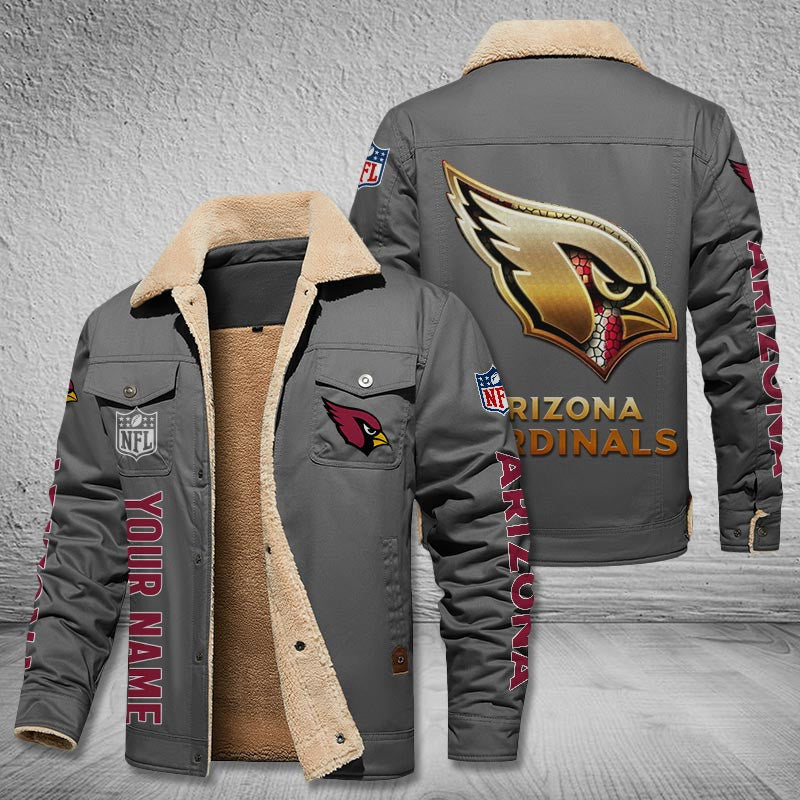 Arizona Cardinals Style Leather Jacket 2