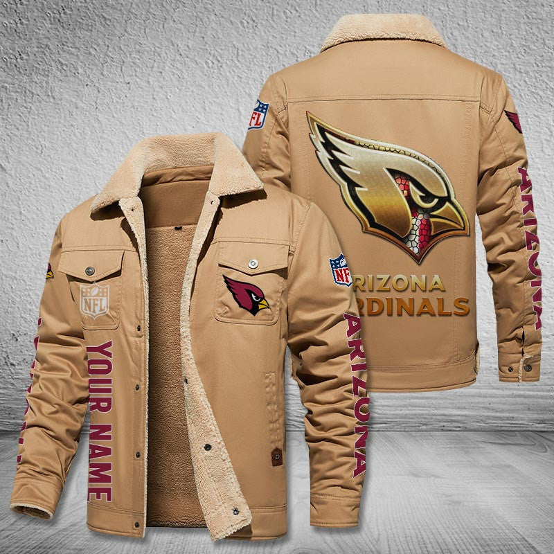 Arizona Cardinals Style Leather Jacket 2