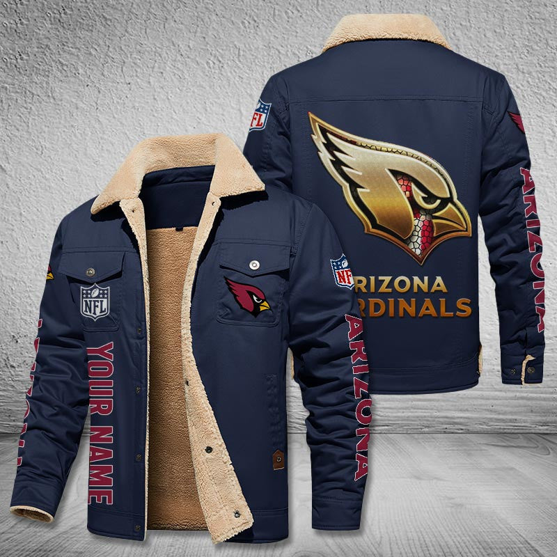 Arizona Cardinals Style Leather Jacket 2
