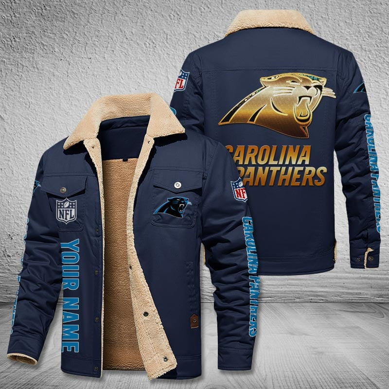 Carolina Panthers Style Leather Jacket 2