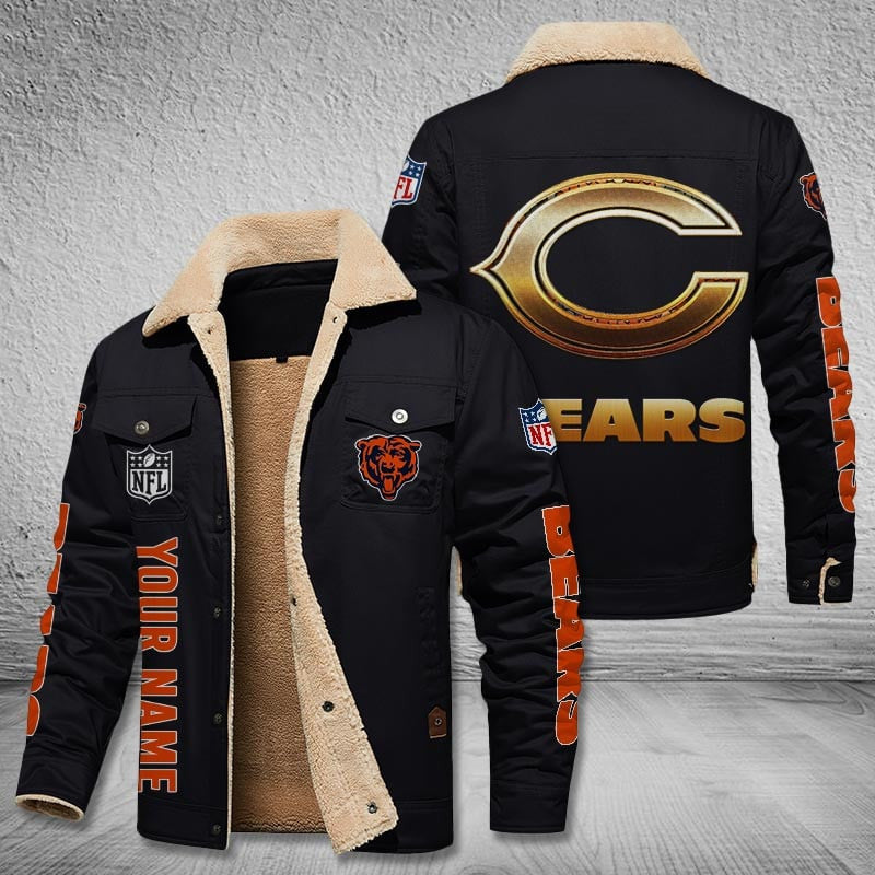 Chicago Bears Style Leather Jacket 2