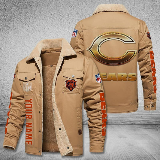 Chicago Bears Style Leather Jacket 2
