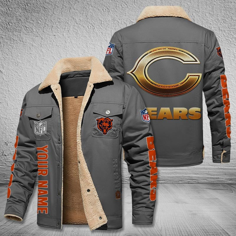 Chicago Bears Style Leather Jacket 2