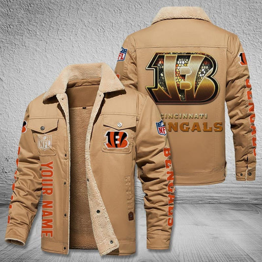 Cincinnati Bengals Style Leather Jacket 2