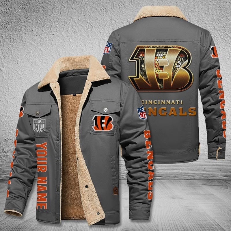 Cincinnati Bengals Style Leather Jacket 2