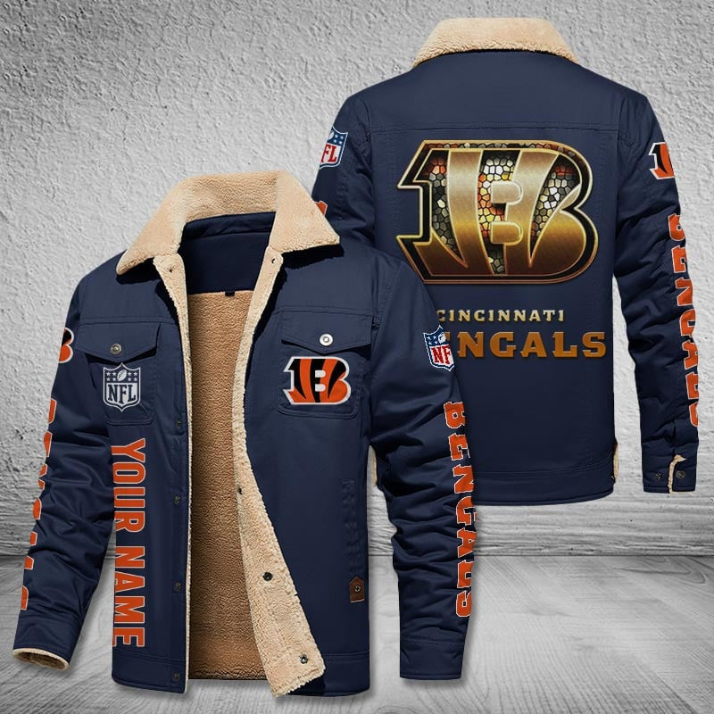 Cincinnati Bengals Style Leather Jacket 2