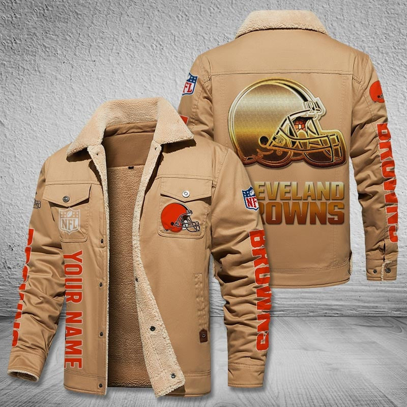 Cleveland Browns Style Leather Jacket 2