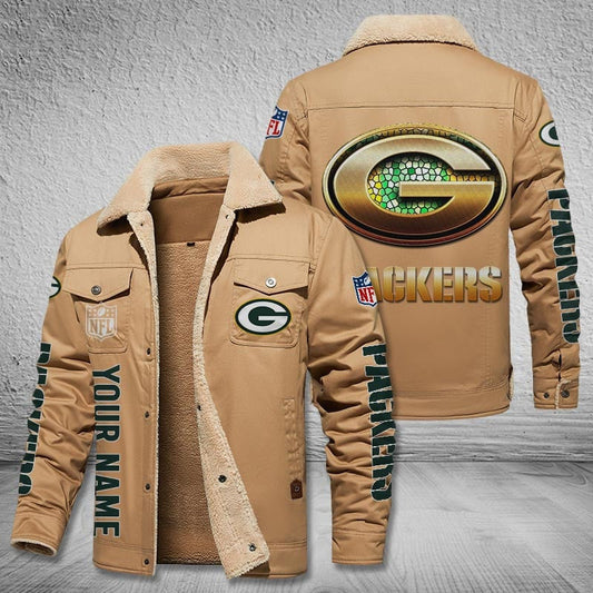 Green Bay Packers Style Leather Jacket 2
