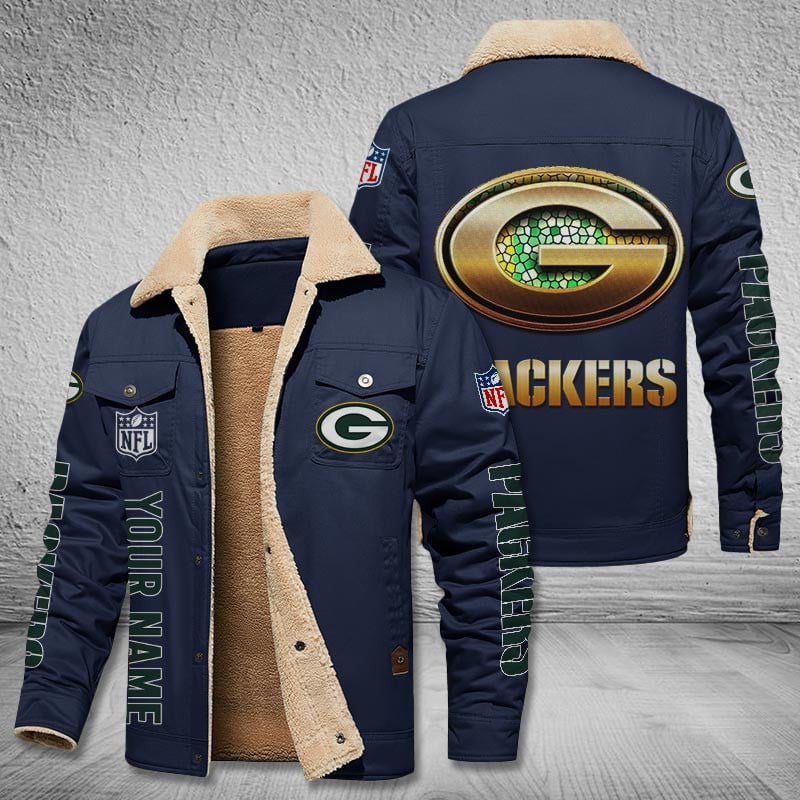 Green Bay Packers Style Leather Jacket 2