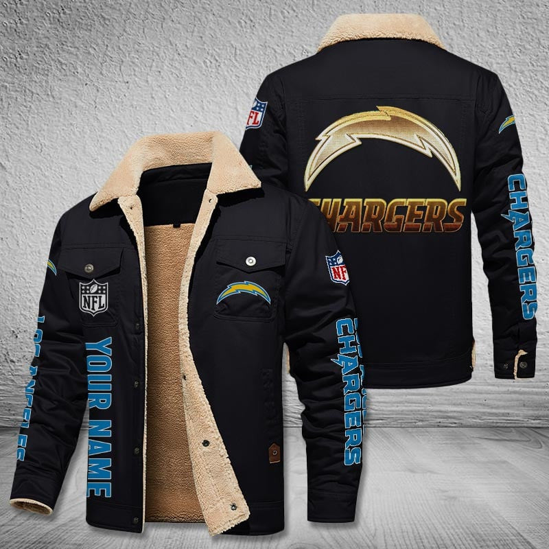Los Angeles Chargers Style Leather Jacket 2