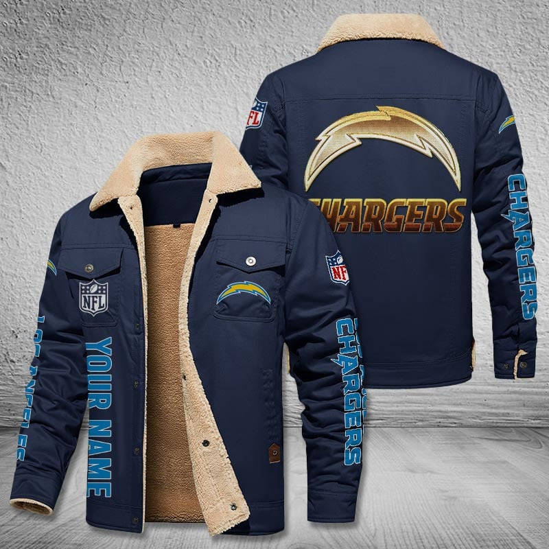 Los Angeles Chargers Style Leather Jacket 2