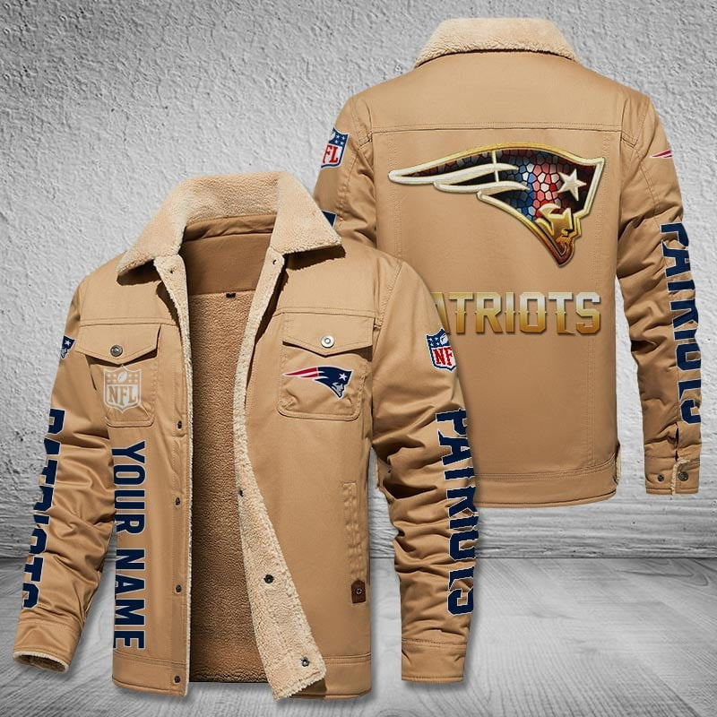 New England Patriots Style Leather Jacket 2