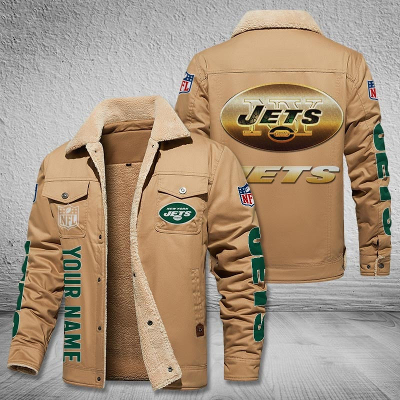 New York Jets Style Leather Jacket 2