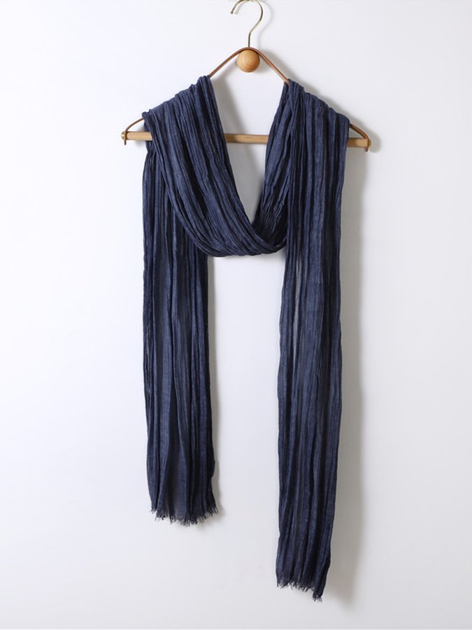 Airrys™ Women's Washed Crinkled Cotton And Linen Scarf