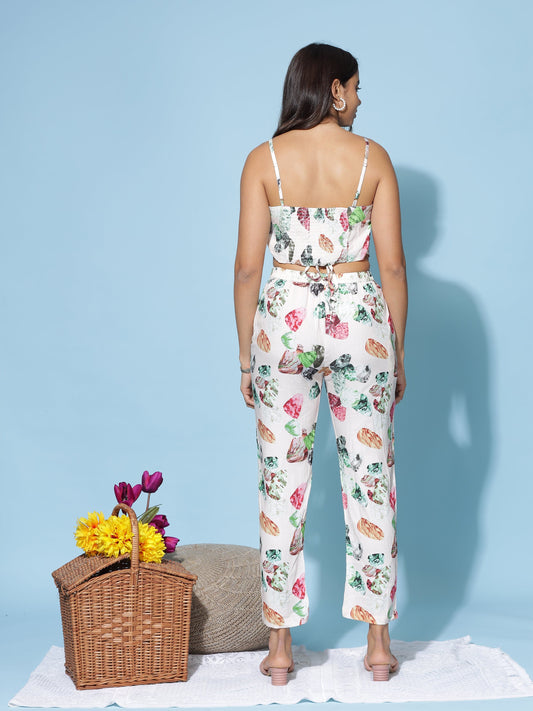 Rayon 3-PC Co-Ords Set Peach