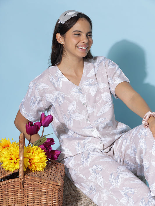 Rayon Co-Ords Set Peach