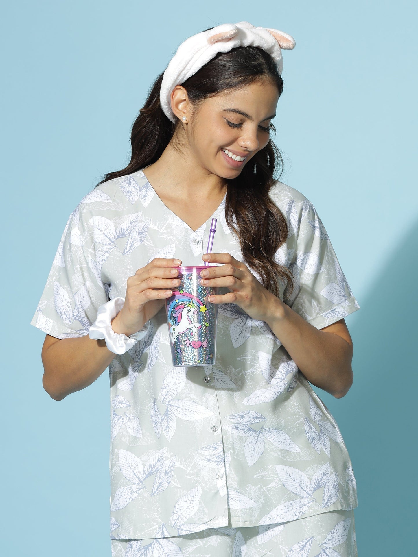 Rayon Co-Ords Set Olive