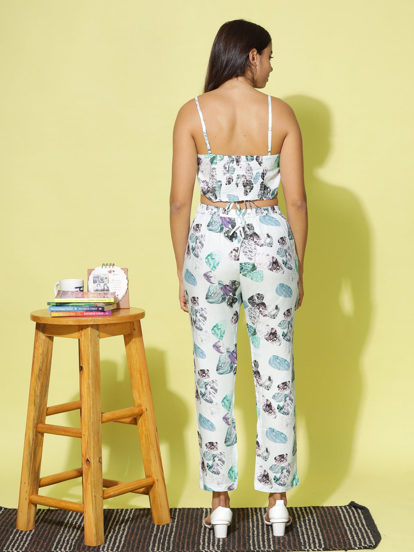 Rayon 3-PC Co-Ords Set Sky Blue