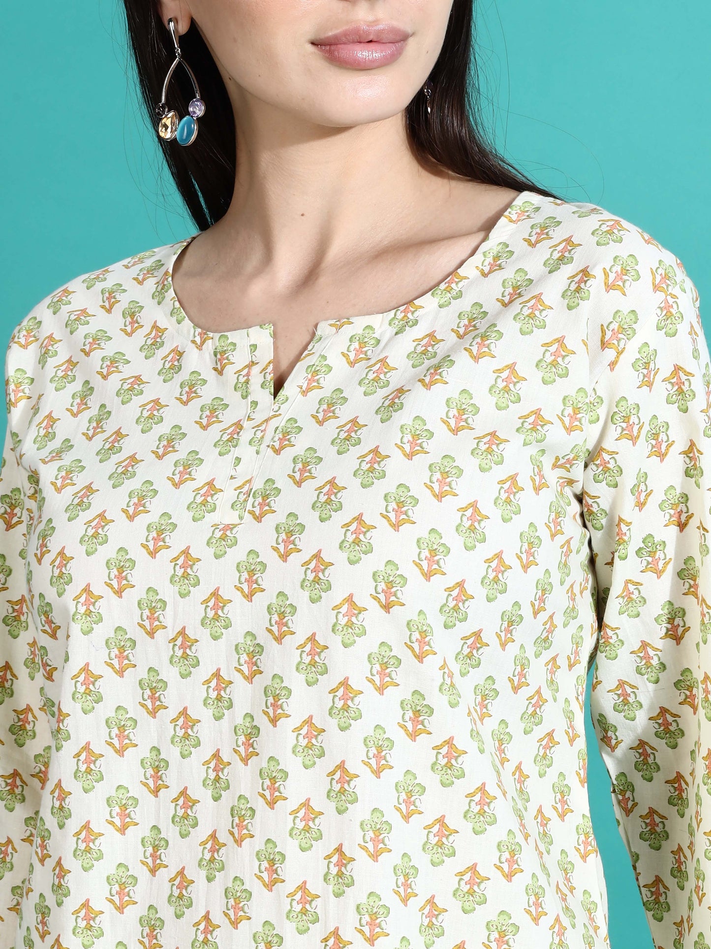 Cream Yellow Pure Cotton Pyjama Set for Women Perfect for Comfort