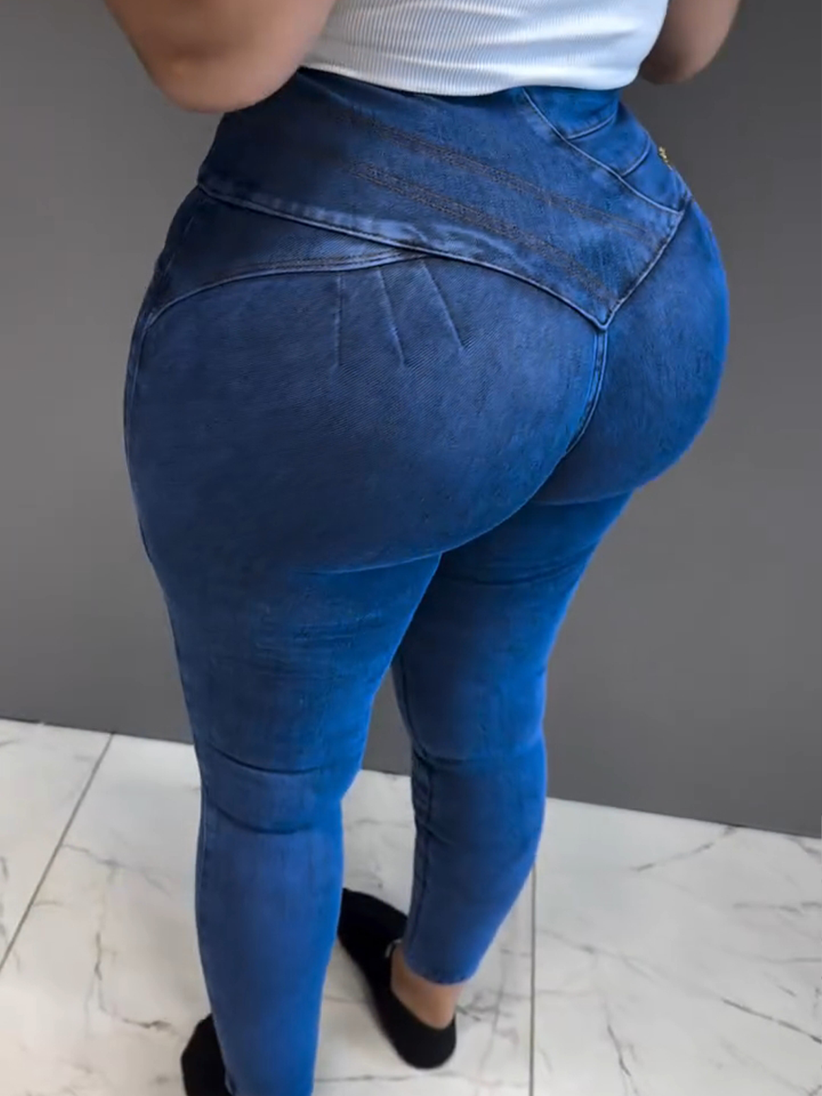 High-Waisted Skinny Jeans