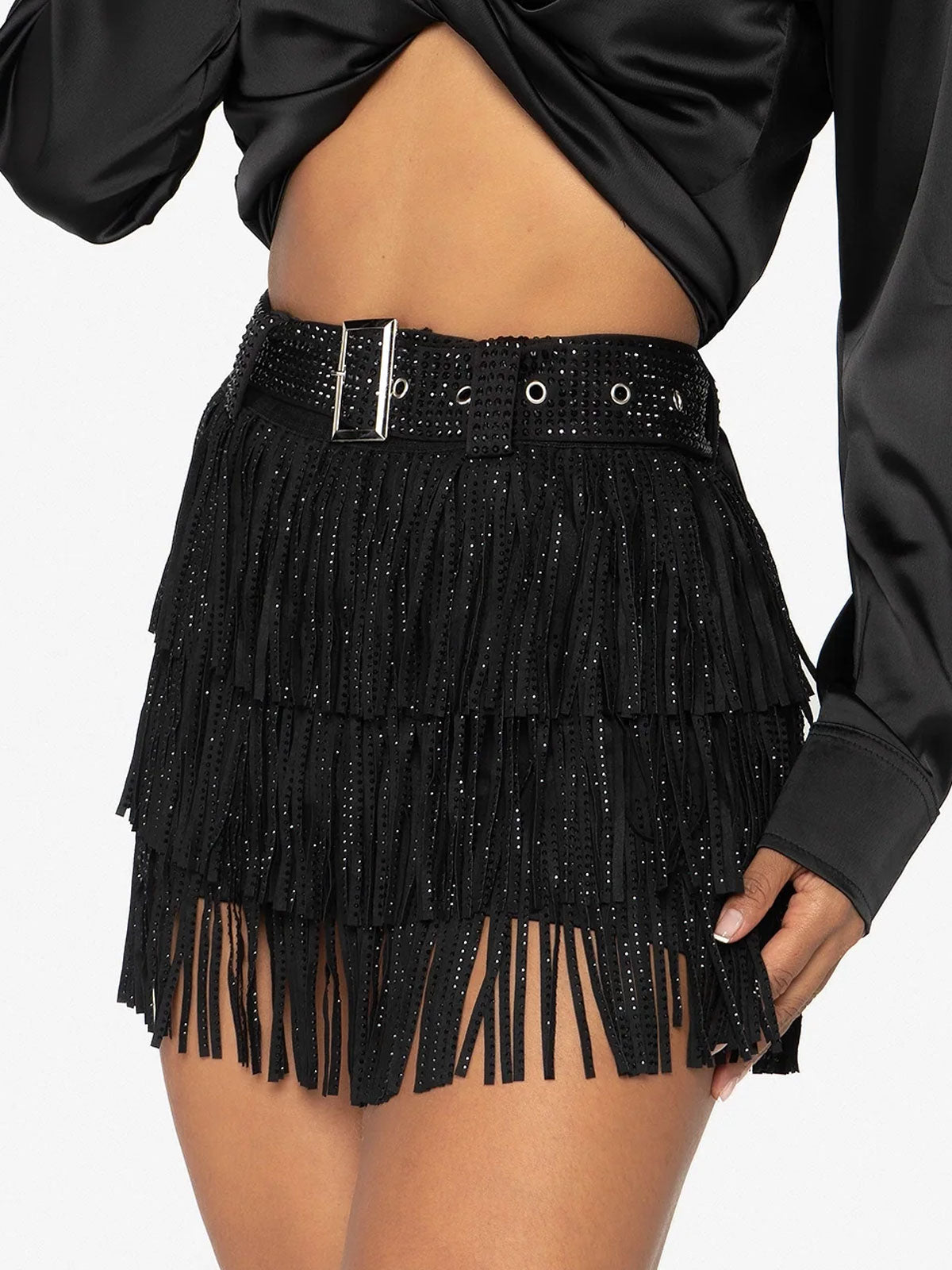Rivet Tassel Skirt
