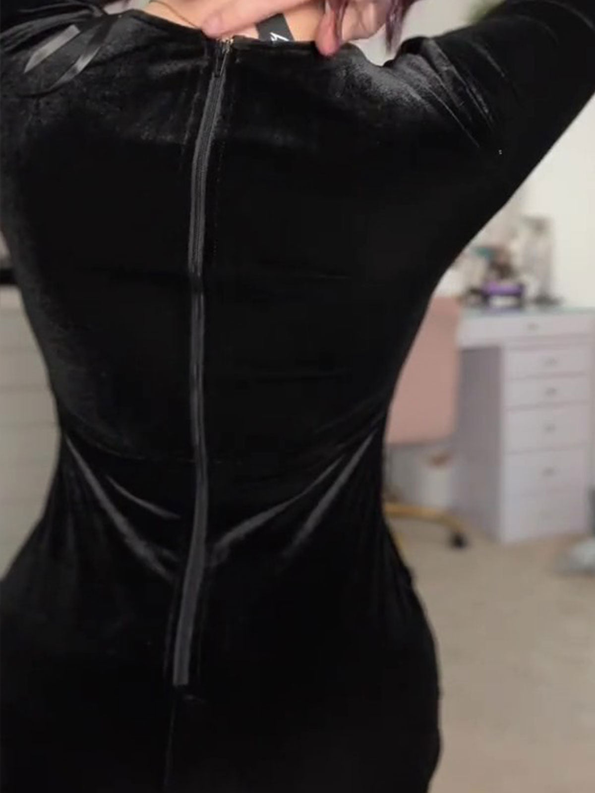 Lace Patchwork Slim Dress