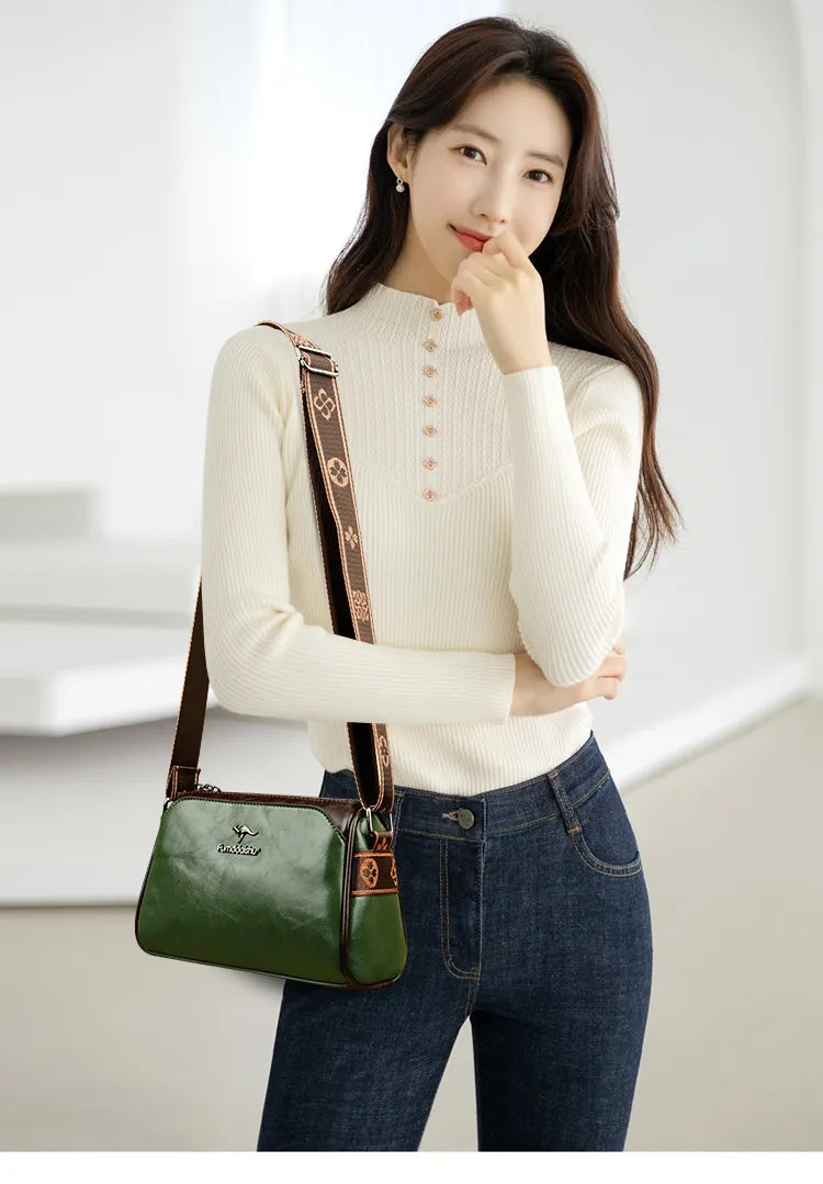 Women's Retro Double-sided Pillow Shoulder Messenger Bag
