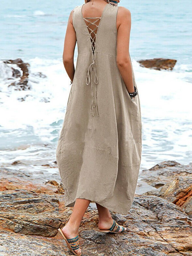 Loose Casual Pocket Dress