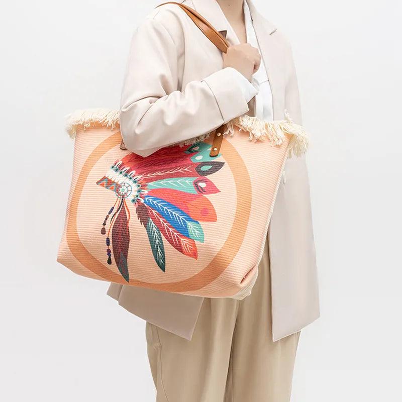 Bohemian Ethnic Canvas Shoulder Bag