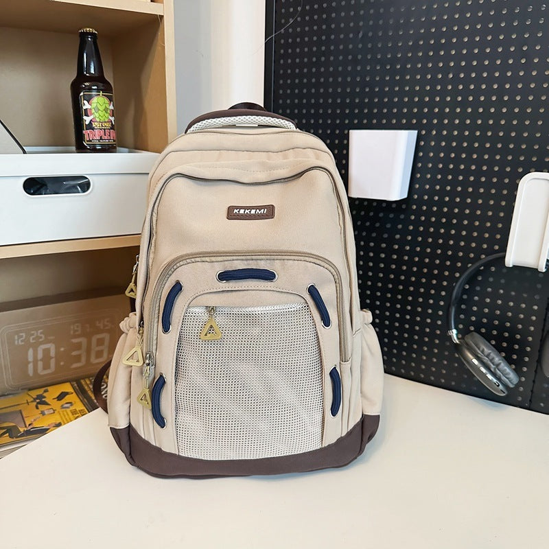 Schoolbag Female Fresh Primary And Secondary School Student Backpack Large Capacity Couple Casual Travel Bag