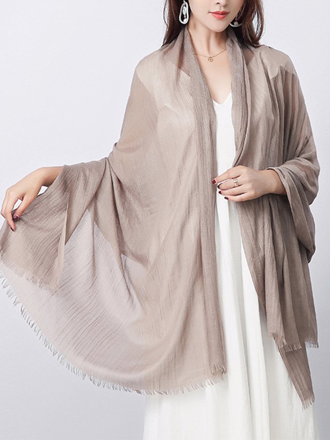 Airrys™ Women's Pure Color Cotton Linen Scarf Shawl